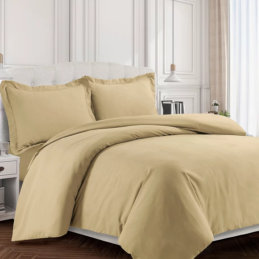  Tribeca Living Valencia Solid Duvet Cover Set