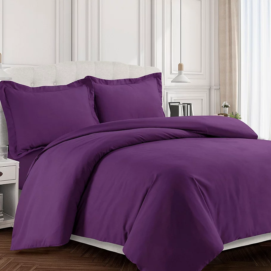  Tribeca Living Valencia Solid Duvet Cover Set