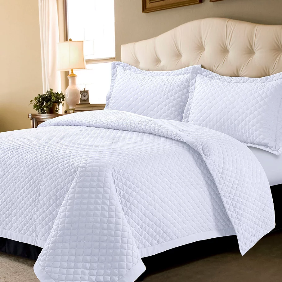 Tribeca Living Oversized Brisbane Solid Quilt Set