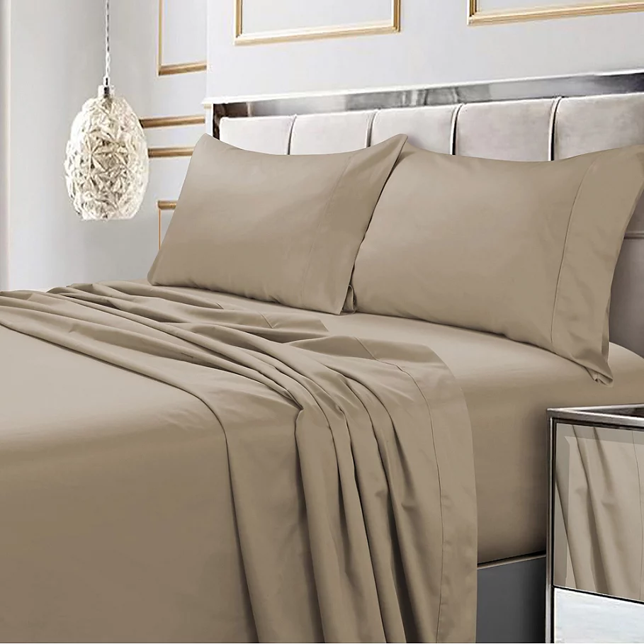 Tribeca Living 600-Thread-Count Cotton Deep-Pocket Sheet Set