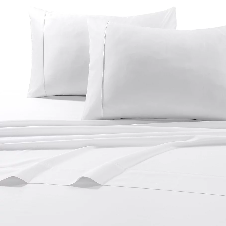  Tribeca Living 600-Thread-Count Cotton Pillowcases (Set of 2)