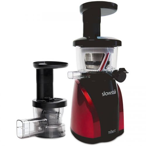 제네릭 Generic Tribest Slowstar SW-2000-B Vertical Slow Juicer and Mincer, Red