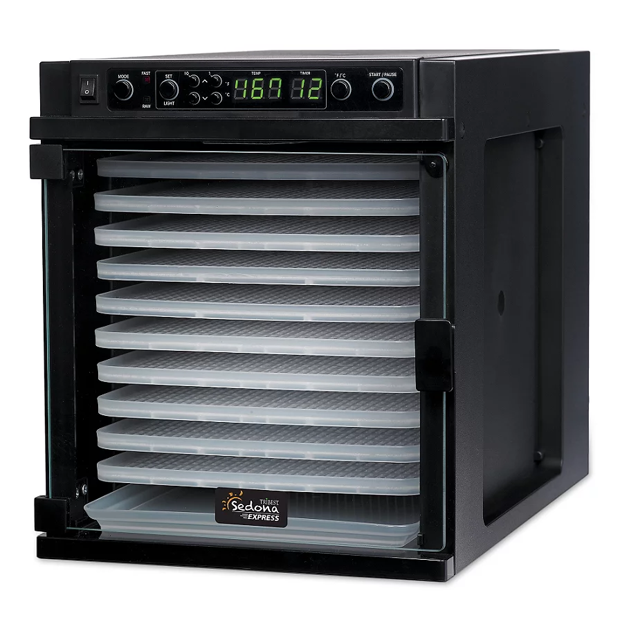 Tribest® Tribest Sedona Express 11-Tray Digital Dehydrator in Black