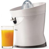 Tribest CitriStar CS-1000 Citrus Juicer, Electric Juicer for Oranges and Lemons with Stainless Steel Strainer and Spout White