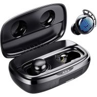 Tribit Wireless Earbuds, 110H Playtime Bluetooth 5.3 IPX8 Waterproof Touch Control True Wireless Bluetooth Earbuds with Mic Earphones in-Ear Deep Bass Built-in Mic Bluetooth Headphones, FlyBuds 3