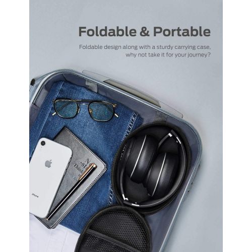  [아마존 핫딜] Tribit XFree Tune Bluetooth Headphones Over Ear - Wireless Headphones 40 Hrs Playtime, Hi-Fi Stereo Sound with Rich Bass, Built-in Mic, Soft Earmuffs - Foldable Headset with Carry