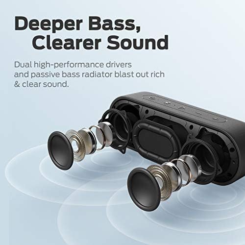  [아마존베스트]Tribit XSound Go Bluetooth Speakers - 12W Portable Speaker Loud Stereo Sound, Rich Bass, IPX7 Waterproof, 24 Hour Playtime, 66 ft Bluetooth Range & Built-in Mic Outdoor Party Wirel