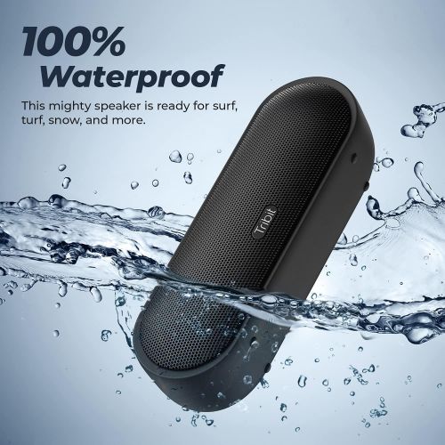  Upgraded Tribit MaxSound Plus Portable Bluetooth Speaker with 24W Powerful Louder Sound, Exceptional XBass, Audiobook EQ, 20H Playtime, IPX7 Waterproof, USB-C, TWS Pairing for Part