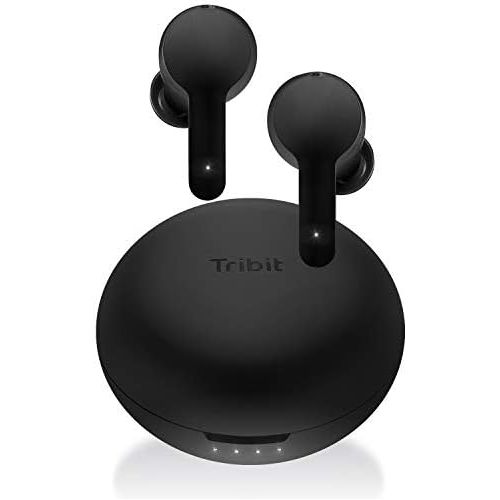  [아마존베스트]Tribit FlyBuds NC Active Noise Cancelling Wireless Earbuds - Bluetooth 5.0 Earbuds with 4 Built-in Microphones for Crystal Clear Calls, Transparency Mode, Touch Control, 27H, Black