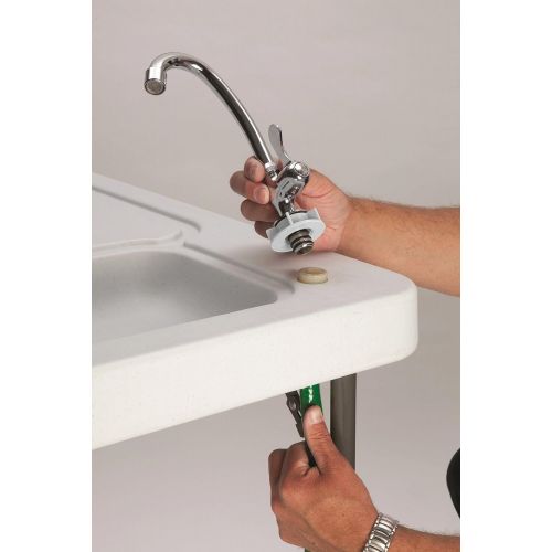  Tricam MT-2/SKFT-44 Outdoor Fish and Game Cleaning Table with Quick-Connect Stainless Steel Faucet