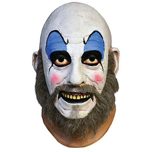  할로윈 용품Trick Or Treat Studios Captain Spaulding Halloween Mask for Adults, House of 1,000 Corpses, One Size, Realistic Beard