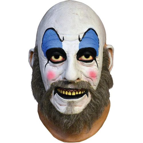  할로윈 용품Trick Or Treat Studios Captain Spaulding Halloween Mask for Adults, House of 1,000 Corpses, One Size, Realistic Beard