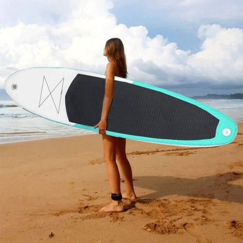  Triclicks SUP Aufblasbares Stand Up Paddle Board Paddling Board Surfboard mit Verstellbares Paddel, Handpumpe mit Druckmesser, Leash, Finner, Rucksack, 300 x 76 x 15cm