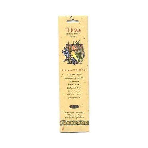  인센스스틱 Triloka Assorted Best Sellers Stick Incense - 10 Sticks