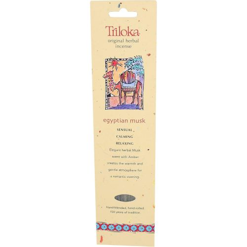  인센스스틱 Triloka, Incense Egyptian Musk, 10 Count