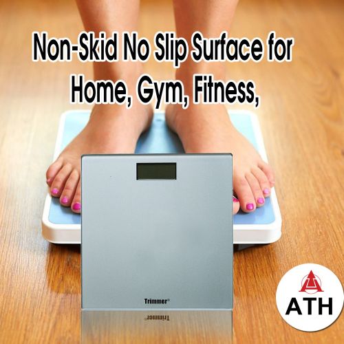  Trimmer Super Thin Digital Bathroom Bodyweight Weighing Scale with Non-Skid No Slip Surface for Home,...