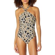 Trina Turk womens Lynx Reversible High Neck One PieceOne Piece Swimsuit