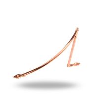 /TrincaFerro Minimalist Shelf Bracket with Copper Finish, Simple Wall Bracket to Hold a Shelf and Display Art, Photos, Plants, Trophies and More