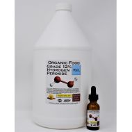 Trinity NutraLab 2 Gallons Organic TNL 12% Certified Food Grade Hydrogen Peroxide + 2 Pre-filled Dropper Bottles. Recommended by One Minute Cure & True Power of Hydrogen Peroxide. Shipped Fast