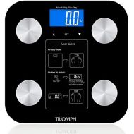 [아마존 핫딜]  [아마존핫딜]Triomph Body Fat Scale, Digital Bathroom Scale Body Composition Analyzer with Backlit LCD for...