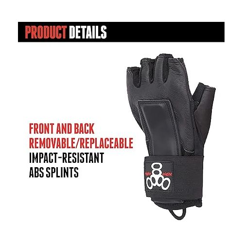  Triple Eight Hired Hands Skateboarding Wrist Guard Gloves