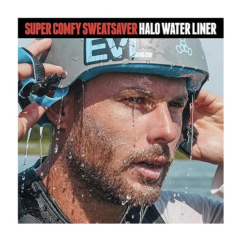  Triple Eight Sweatsaver Halo Water Helmet for Wakeboarding and Waterskiing