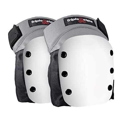  Triple Eight Street Knee Pads for Skateboarding and Roller Derby with Adjustable Straps (1 Pair)