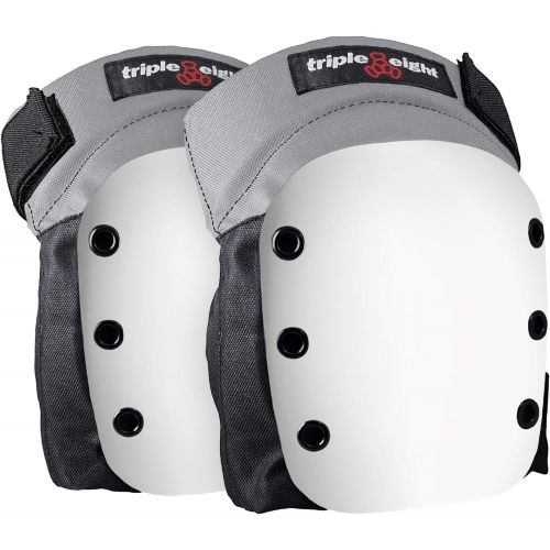 Triple Eight Street Knee Pads for Skateboarding and Roller Derby with Adjustable Straps (1 Pair)