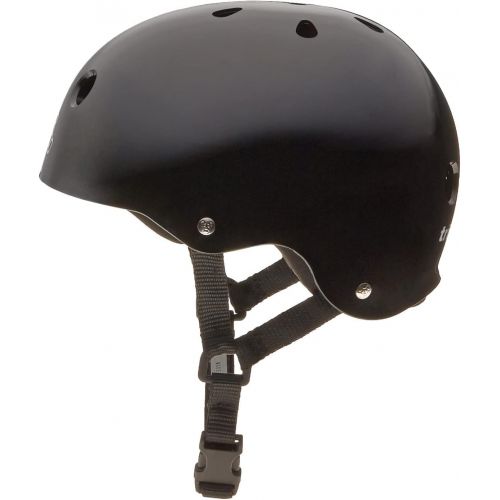 Triple Eight Triple 8 Standard Liner Skateboarding Helmet, Large, Black Glossy