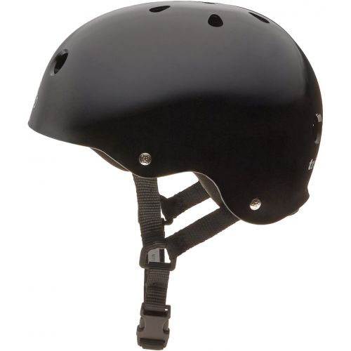  Triple Eight Triple 8 Standard Liner Skateboarding Helmet, Medium, Black Glossy