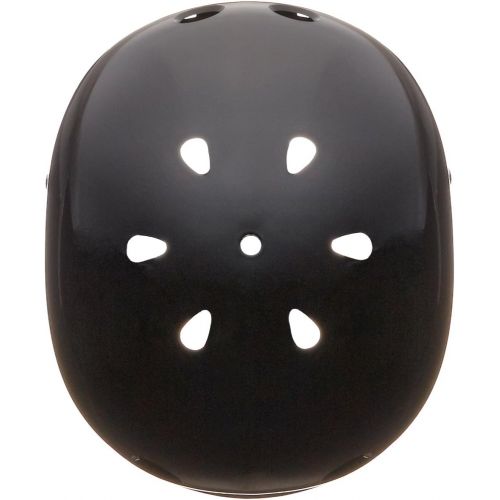  Triple Eight Triple 8 Standard Liner Skateboarding Helmet, Medium, Black Glossy