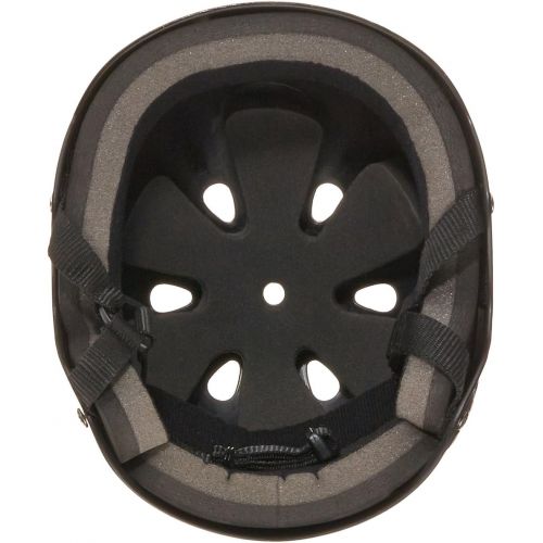  Triple Eight Triple 8 Standard Liner Skateboarding Helmet, Medium, Black Glossy