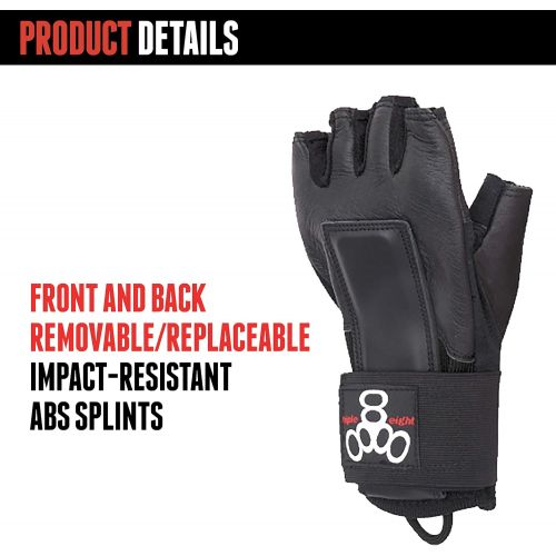  Triple Eight Hired Hands Skateboarding Wrist Guard Gloves