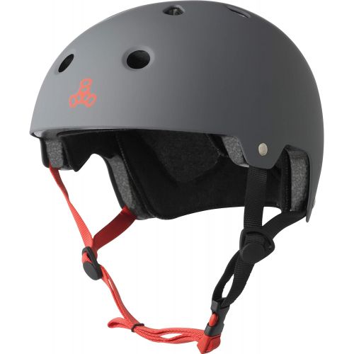  Triple Eight Certified Helmet, Black Gloss, LargeX-Large