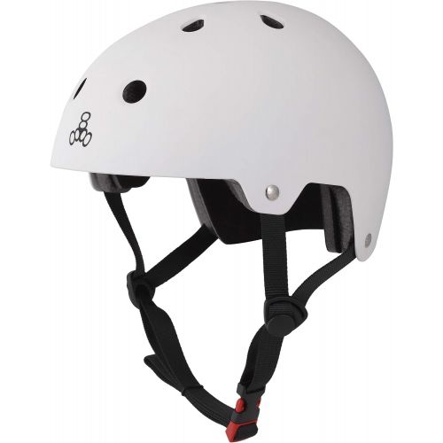  Triple Eight Certified Helmet, Black Gloss, LargeX-Large