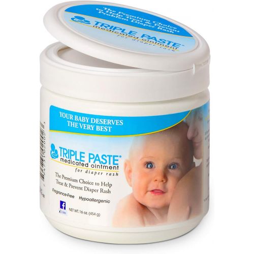  Triple Paste Medicated Ointment for Diaper Rash, 16-Ounce