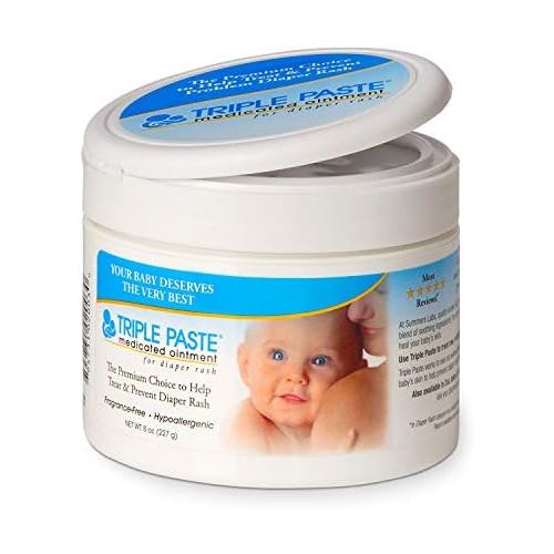  Triple Paste Medicated Ointment for Diaper Rash, 8-Ounce