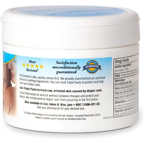  Triple Paste Medicated Ointment for Diaper Rash, 8-Ounce