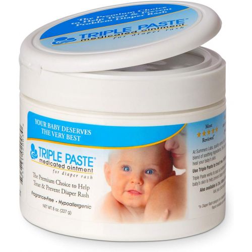  Triple Paste Medicated Ointment for Diaper Rash, 8-Ounce