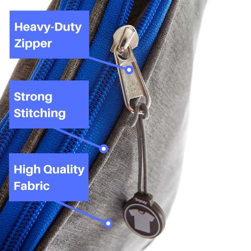  Tripley Compression Packing Cubes for Travel, Set of 3 Luggage Organizers with Space-Saving Double Zipper