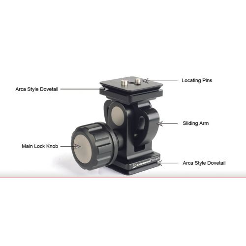  SUNWAYFOTO SunwayFoto DT-01R Monopod Head, 26.46lbs Capacity