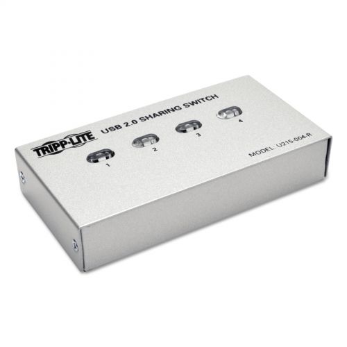  Tripp Lite U215-004-R 4-Port USB 2.0 Printer Peripheral Sharing Switch