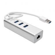 Tripp Lite U336-U03-GB USB 3.0 SuperSpeed to Gigabit Ethernet NIC Network Adapter with 3-Port Hub