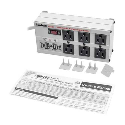  Tripp Lite Isobar 6 Ultra Three-Stage Surge and Noise Suppressors, 6 outlets