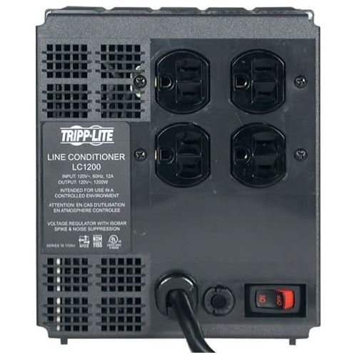  [아마존베스트]Tripp Lite LC1200 Line Conditioner 1200W AVR Surge 120V 10A 60Hz 4 Outlet 7-Feet Cord