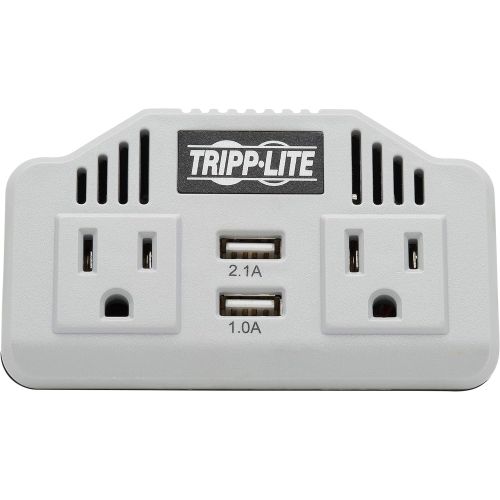  Tripp Lite 400W Car Power Inverter with 2 Outlets & 2 USB Charging Ports, Auto Inverter, Ultra Compact (PV400USB)