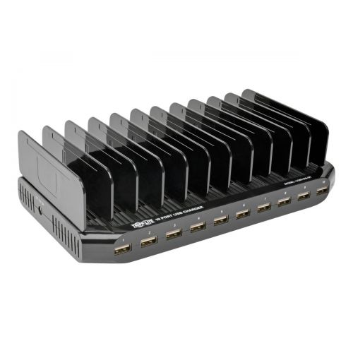  Tripp Lite TRIPP LITE 10-Port USB Charging Station Dock with Storage Slots for Tablet iPhone iPad & Laptops (U280-010-ST)