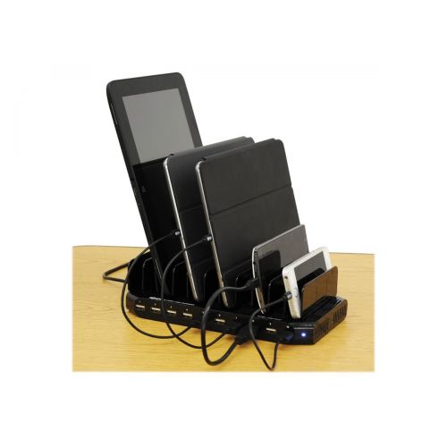  Tripp Lite TRIPP LITE 10-Port USB Charging Station Dock with Storage Slots for Tablet iPhone iPad & Laptops (U280-010-ST)