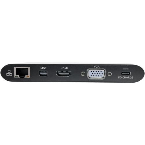  Tripp Lite USB 3.1 Gen 1 USB-C Docking Station wUSB-A, HDMI, VGA, mDP, Gigabit Ethernet, Mem Card, 3.5mm & USB-C PD Charging, Black Housing USB C, USB Type C, USB Type-C (U442-DOC