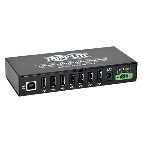  Tripp Lite 7-Port Rugged Industrial USB 2.0 Hi-Speed Hub w 15KV ESD Immunity and metal case, Mountable(U223-007-IND)